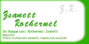 zsanett rothermel business card